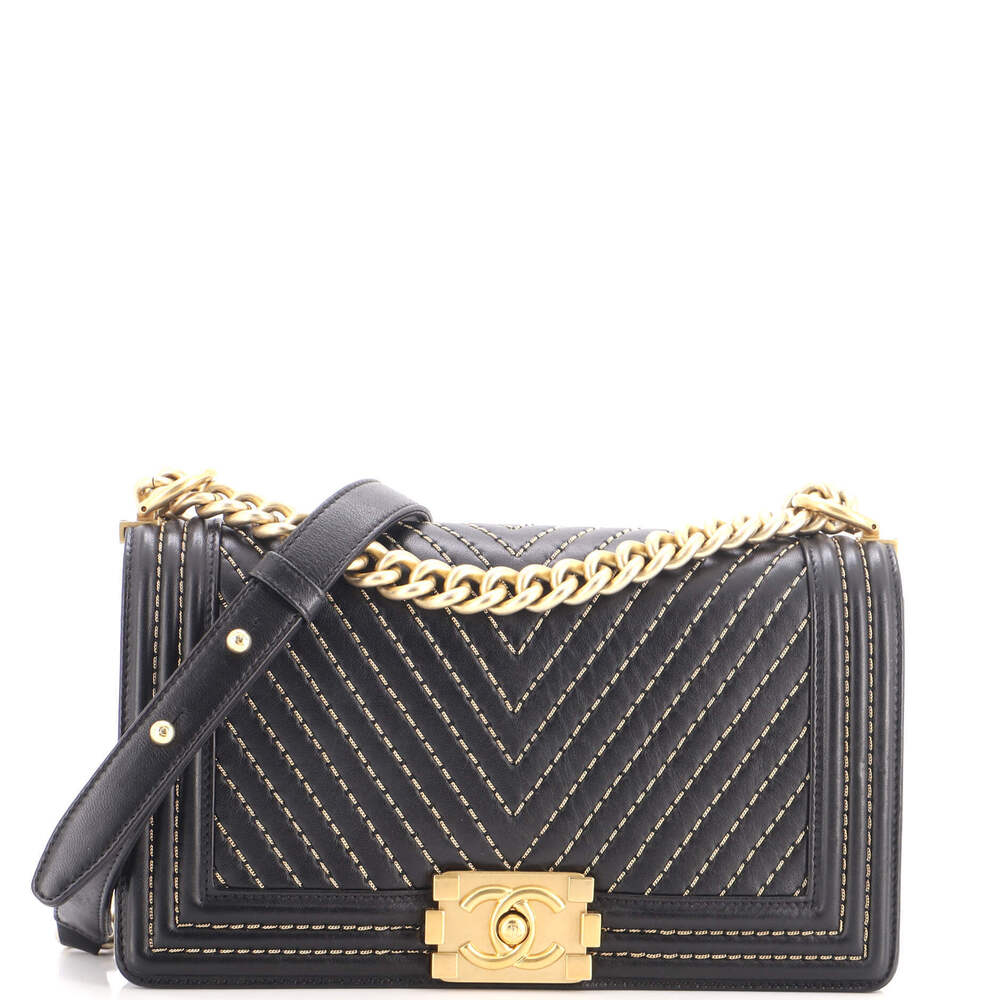 Chanel Old Medium Boy Flap Bag